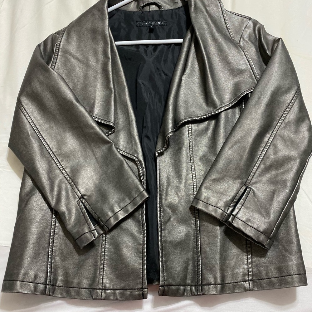 Fake leather jacket